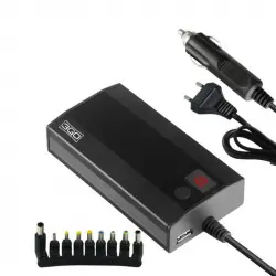3Go ALIM90C2 Cargador Universal Digital 90W + Enchufe para Automóvil