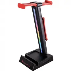 SureFire Vinson N2 Soporte para Auriculares RGB con Concentrador USB Negro