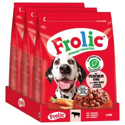 Frolic Complete con vacuno, zanahoria y cereales - 7,8 kg (3 x 2,6 kg)