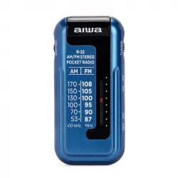 Aiwa R-22BL Mini Radio AM/FM Azul