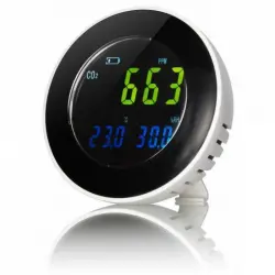 Bresser Medidor CO2 Inalámbrico Profesional de Concentración de CO2 Portatil INV