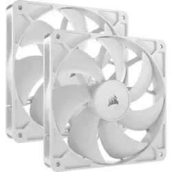 Corsair RS140 Pack Doble Ventilador Suplementario PWM 140mm Blanco