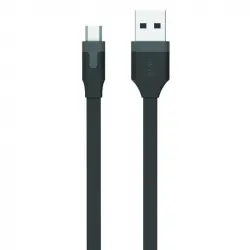 Muvit Cable MicroUSB a USB 2.4A 1m Negro