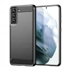 Max Power Digital Funda Fibra De Carbono Para Móvil Samsung Galaxy S21 Antigolpes Silicona Negra