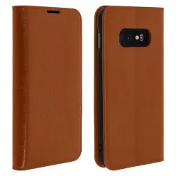 Avizar Funda de Cuero Marrón para Samsung Galaxy S10e