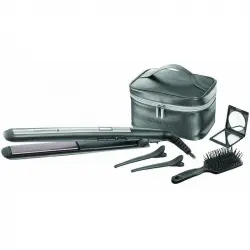 Remington S5506GP PRO Ceramic Titanium Plancha para el Pelo Negra