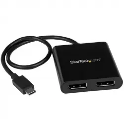 StarTech Adaptador gráfico USB-C a Displayport 2 Puertos