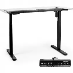 Duronic TM12BK Marco de Escritorio Eléctrico con Altura Ajustable 71 a 116cm Negro