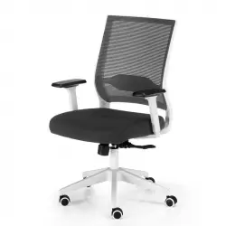 Euromof Sidney Silla de Oficina Blanca/Negra