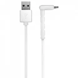 Mooov Cable Lightning Acodado 1.2m Blanco