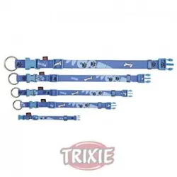 Collar Para Perros De Trixie Modern Art Woof - Azul