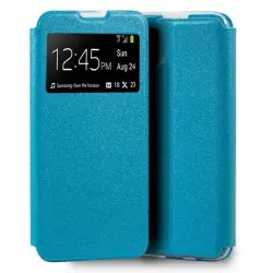 Cool Funda Flip Cover Liso Celeste para Huawei P40 Lite