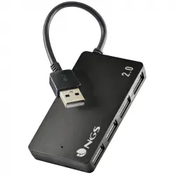 NGS IHUB4 TINY Hub 4x USB 2.0 Negro