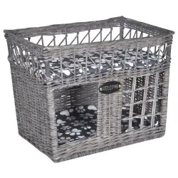 Cama y casita para gatos color Gris