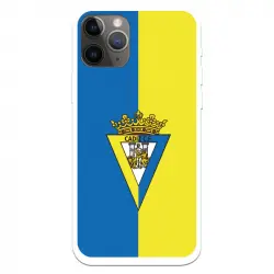 Funda Licencia Oficial Cádiz CF Escudo Fondo Bicolor para iPhone 11 Pro