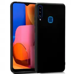 Cool Funda Silicona Negro para Samsung Galaxy A20s