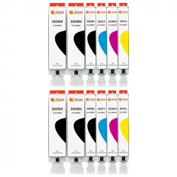 Pccom Essential Canon Pgi550xl/cli551xl Cartucho Tinta Compatible Negro/cian/magenta/amarillo Pack 1