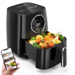 Aigostar Freidora de Aire Inteligente sin Aceite 4.5L 1400W Negra