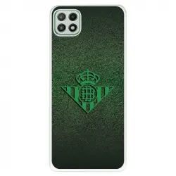 Funda Betis Escudo Verde Fondo trama Licencia Oficial Real Betis Balompié para Samsung Galaxy A22 5G