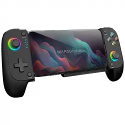 Mars Gaming MGPX Gamepad Bluetooth 5.0 para Android e IOS RGB Neon Vibración Dual Turbo Negro