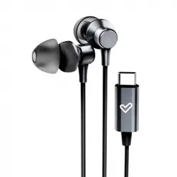 Energy Sistem Metallized Type C Auriculares con Cable Negros