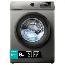 Hisense WFQP8014EVMT Lavadora Carga Frontal 8Kg A Acero Inoxidable