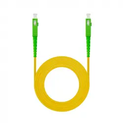 Nanocable Cable de Fibra Óptica SC/APC a SC/APC Monomodo Simplex LSZH 10m Amarillo