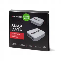 Actelser Kit Básico economico de Fibra Óptica Plástica Snap Data 40 Metros