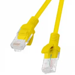 Lanberg Cable de Red RJ45 UTP Cat.5e 25cm Amarillo