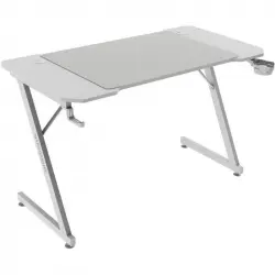 Mars Gaming MGD-X120 Mesa Ergonómica Alfombrilla XXL Soporte Auriculares y Bebida 120x60cm Blanca