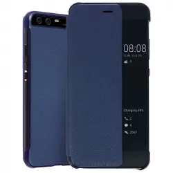 Avizar Funda Smart View con Ventana Inteligente Táctil Azul Oscuro para Huawei P10