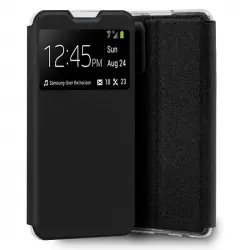 Cool Funda Flip Cover Liso Negro para Samsung A525 Galaxy A52 / A52 5G / A52s 5G