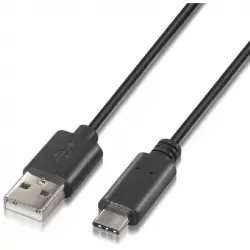 Nanocable Cable USB Tipo C a USB A Macho/Macho 2m Negro