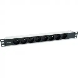 Equip Regleta 8 Tomas para Rack 19" 1U Negro