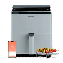Cosori Dual Blaze Chef Edition Freidora de Aire 6.4L 1700W Gris Metalizado