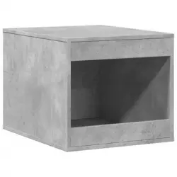 Mueble Arenero De Gatos Madera Gris Hormigón 47x59x42 Cm Vidaxl