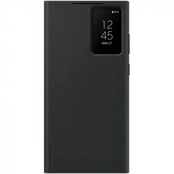 Samsung Smart View Wallet Case Funda Libro Negra para Galaxy S23 Ultra