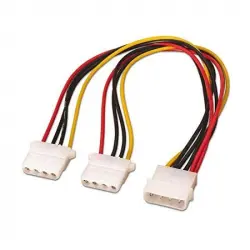 Goobay Cable de Alimentación Molex a 2x Molex 15cm