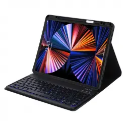 Royal Bailey Hk132d Funda Con Bluetooth Teclado Para Ipad Pro12.9(2021/2020/2018) Negro