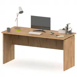 Briebe Bri-14117 Mesa de Oficina 76x155x68cm Zenith Roble Gold