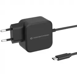 Conceptronic OZUL04BE Cargador de Pared USB-C PD 3.0 67W GaN Negro
