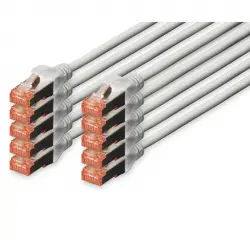 Digitus Cable de Red S-FTP Cat. 6 LSZH 2m Gris 10 Unidades