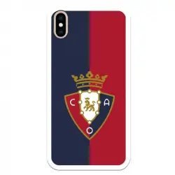 Funda Licencia Oficial CA Osasuna Escudo Fondo Bicolor para iPhone XS Max