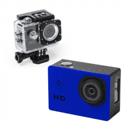 Klack Cámara de Acción Deportiva Full HD 1080p Resistente al Agua Azul