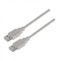 Nanocable Cable USB 2.0 Tipo A Macho/Macho 1m Beige