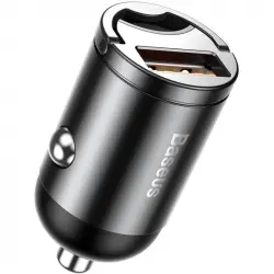 Baseus Tiny Star Mini Cargador de Coche Universal USB 30W Gris