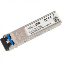 Mikrotik S-31DLC20D Red Módulo Transceptor 1250 Mbit/s SFP 1310 nm