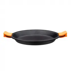 BRA Efficient Paellera Antiadherente con Asas 32cm Aluminio Fundido