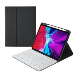 Royal Bailey HK-109 Funda con Teclado Bluetooth para iPad Air4 2020 10.9/iPad Pro11 2021/20/18 Negro
