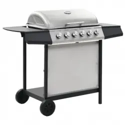 VidaXL Barbacoa Portátil de Gas 6 Fogones